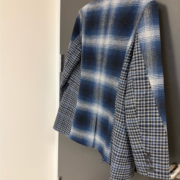 7 For All Mankind M patchwork pea coat mint condition- very beautiful and fun! - Picture 3 of 11